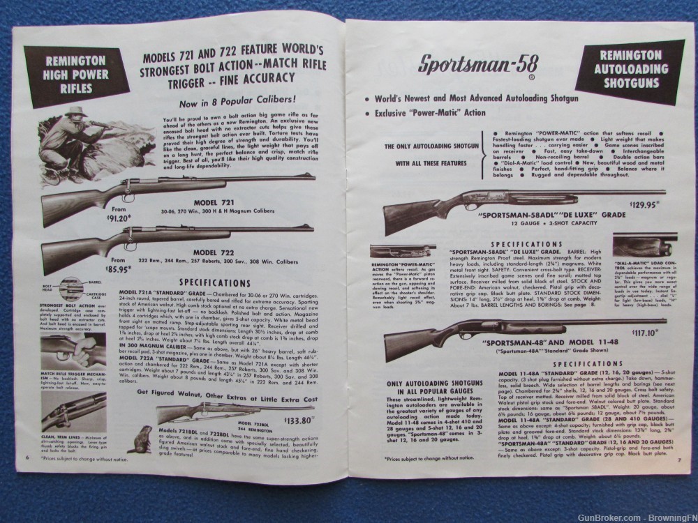 Vintage 1950s Remington All Models Firearms Ammunition etc.-img-1