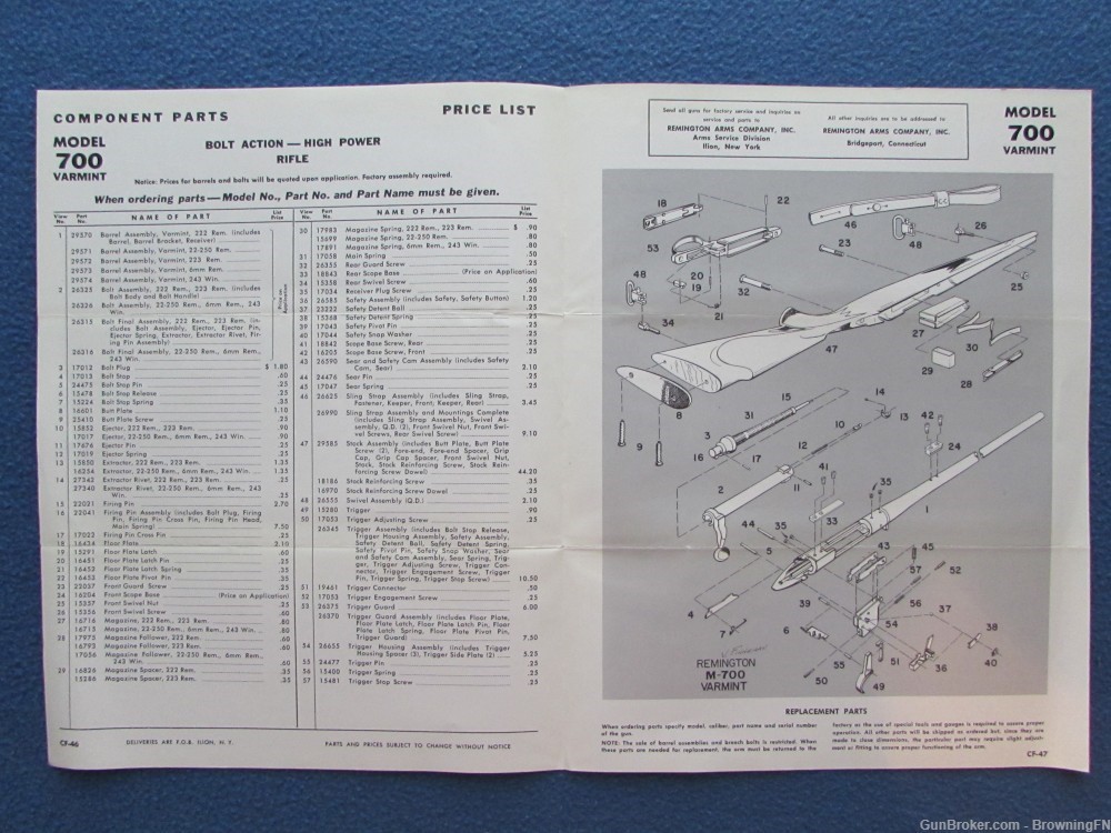 Vintage Remington Model 700 Owners Instruction Manual -img-1