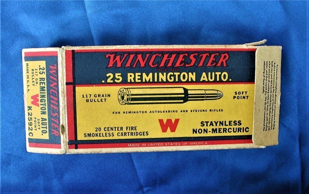 1 Boxes 20 Rounds 25 Remington Express Rifle Kleanbore Model 8 81 14 141-img-2