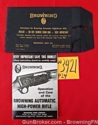 Orig Browning High Power Owners Manual-img-0