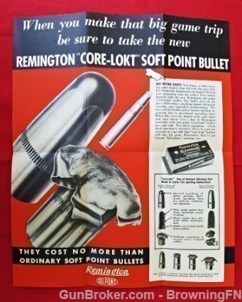 Orig Remington Soft Point Bullet Flyer-img-2