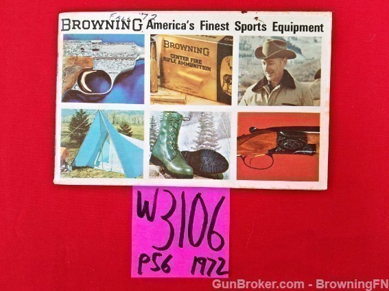 Orig Browning Sports Equipment Mini Catalog 1972-img-0