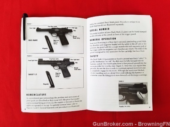 Orig Browning Buck Mark 22 Owners Instruction Manual-img-1