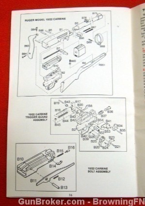 Orig Ruger Owners Instruction Manual Mod 10/22 Carbine 1982-img-1
