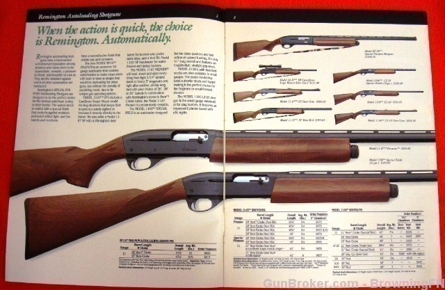 Orig Remington Catalog 1990 Model 11-87 SP-10 1100-img-1
