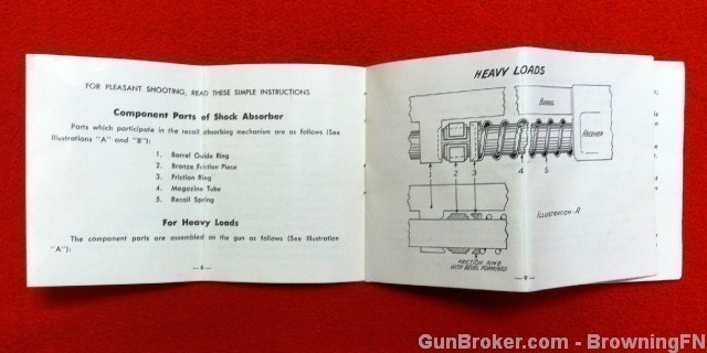 Orig Browning Automatic Shotgun Owners Manual-img-1