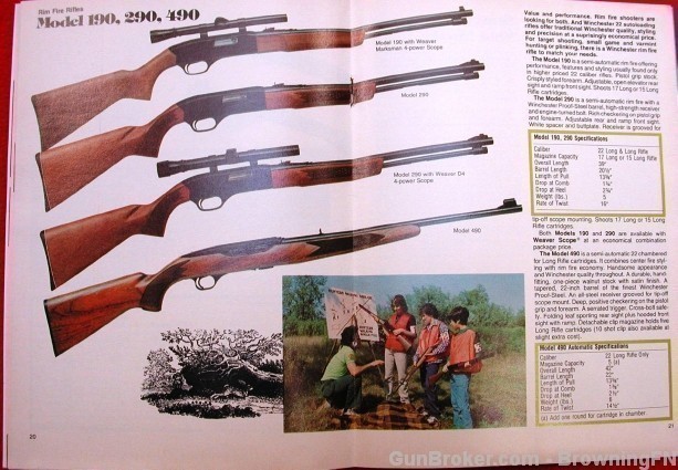 Original 1977 Winchester Catalog Model 52 70 37A-img-9