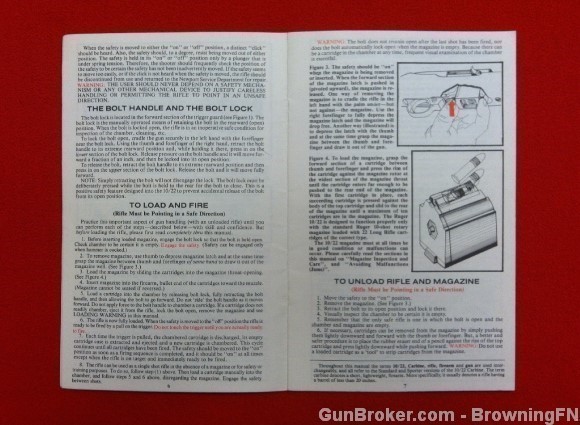 Orig Ruger Model 10/22 Owners Instruction Manual 1991-img-1