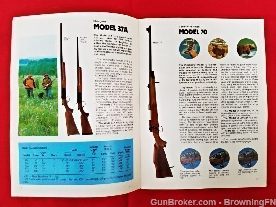 Orig Winchester Catalog 1976 Model 37A 70 70A 670-img-4