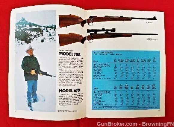 Orig Winchester Catalog 1976 Model 37A 70 70A 670-img-5
