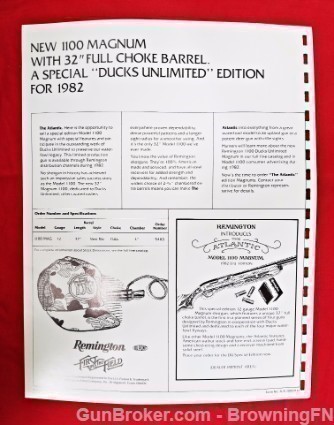 Orig Remington Model 1100 Mag Catalog Intro Flyer-img-1