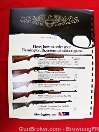 Remington 1100 870 Nylon 66 Catalog Intro Flyer-img-1