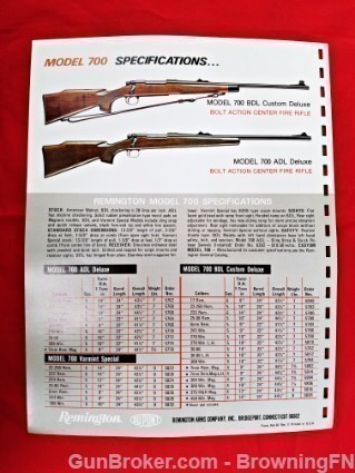 Orig Remington Model 700 Catalog Intro Flyer-img-1
