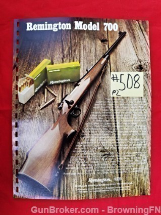 Orig Remington Model 700 Catalog Intro Flyer-img-0