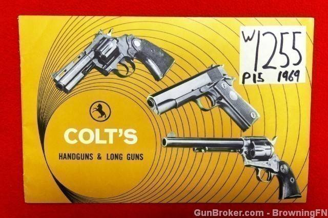 Orig Colt Handguns & Long Guns Catalog 1969-img-0