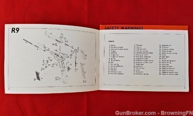 Orig Beretta R9 Owners Instruction Manual-img-1