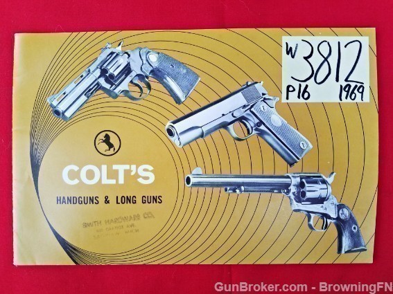 Orig Colt Handguns & Long Guns Catalog 1969-img-0
