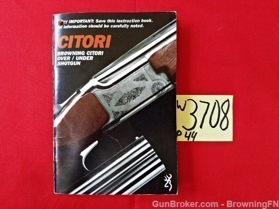 Orig Browning Citori Owners Instruction Manual-img-0