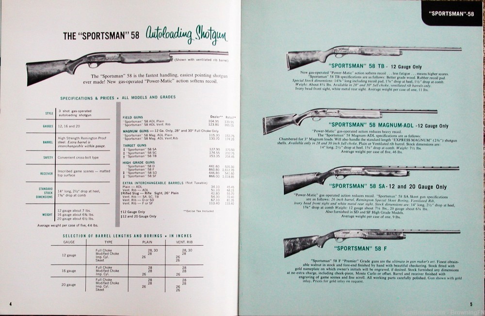 Orig Remington Dealer Price List 1962 Nylon 11 12 66 77 40X 513T 510 511 -img-8