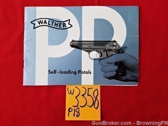 Original Walther Self Loading Pistols Catalog 1961-img-0