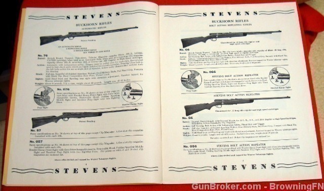 Orig Stevens Springfield 1942 Price List All Model-img-3