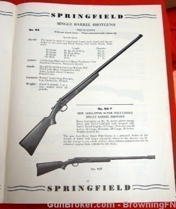 Orig Stevens Springfield 1942 Price List All Model-img-10