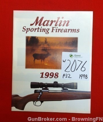Orig Marlin Firearms ALL Models Catalog 1998-img-0