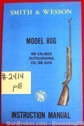Orig S&W Owners Instruction Manual Model 80G BB Autoloading-img-0