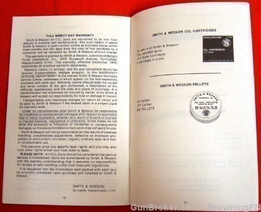 Orig S&W Owners Instruction Manual Model 80G BB Autoloading-img-3
