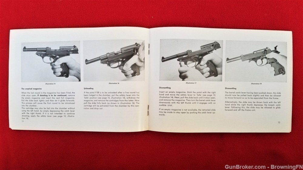 Original Walther Model P 38 Owners Instruction Manual-img-3