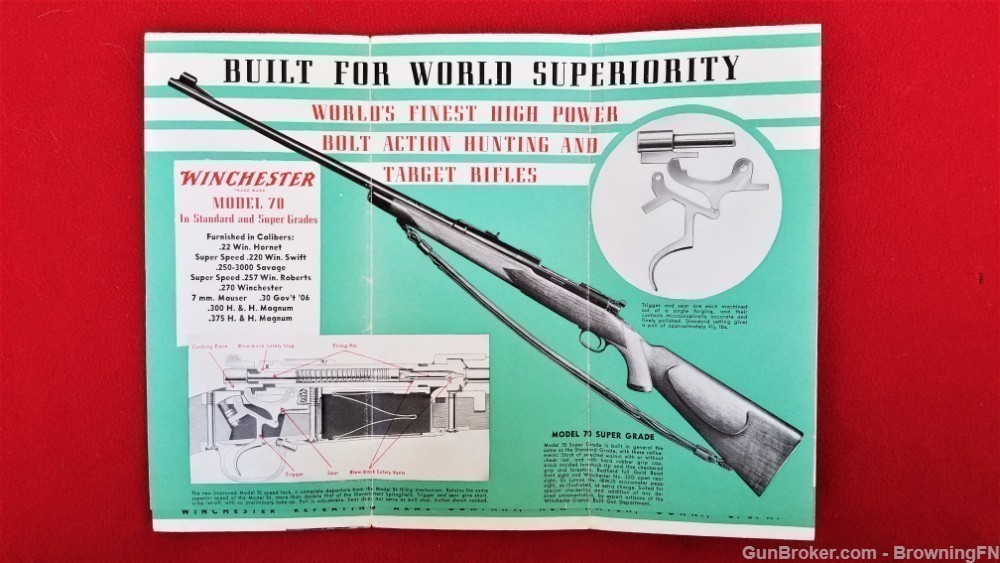 Original Winchester Model 70 Owners Instruction Manual-img-1