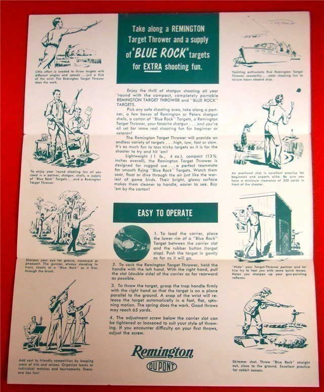Orig Remington Blue Rock Sheet Trap Intro Flyer-img-2