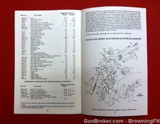 Orig Ruger Super Blackhawk Owners Instruction Manual 1981-img-1