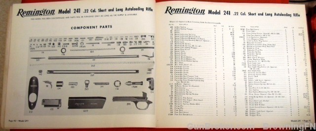 Orig Remington Parts Price List Catalog No 50 1950-img-7