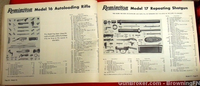 Orig Remington Parts Price List Catalog No 50 1950-img-6