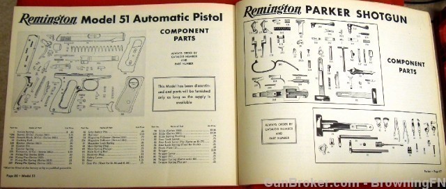Orig Remington Parts Price List Catalog No 50 1950-img-15