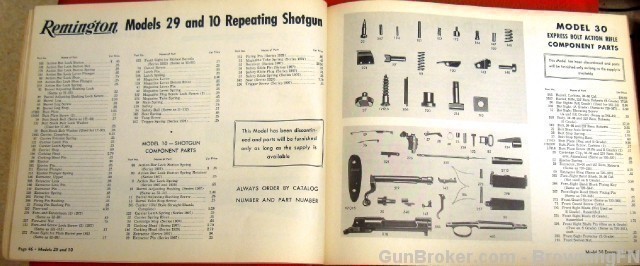 Orig Remington Parts Price List Catalog No 50 1950-img-9