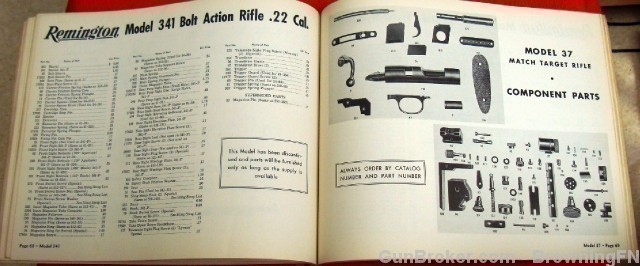 Orig Remington Parts Price List Catalog No 50 1950-img-12