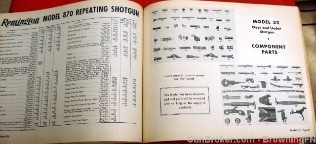Orig Remington Parts Price List Catalog No 50 1950-img-10