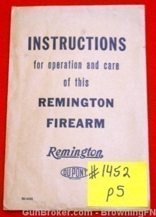 Remington Owners Instruction Manual Model 11-48 Sportsman 48-img-0