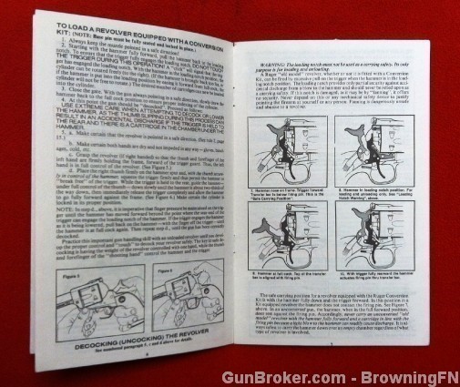 Orig Ruger Old Model Single Action Owners Instruction Manual-img-1