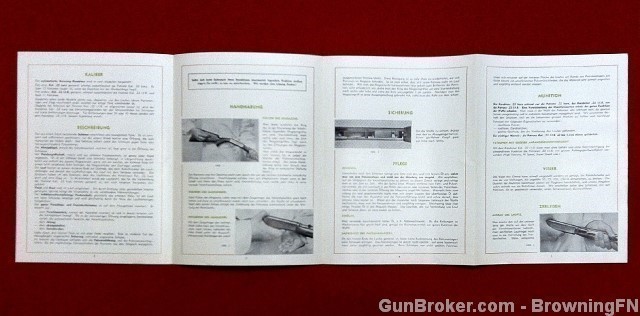 Orig FN Browning .22 Auto Model B Owners Manual-img-1