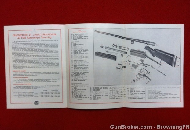 Orig Browning FN Auto Shotgun French Owners Manual-img-2