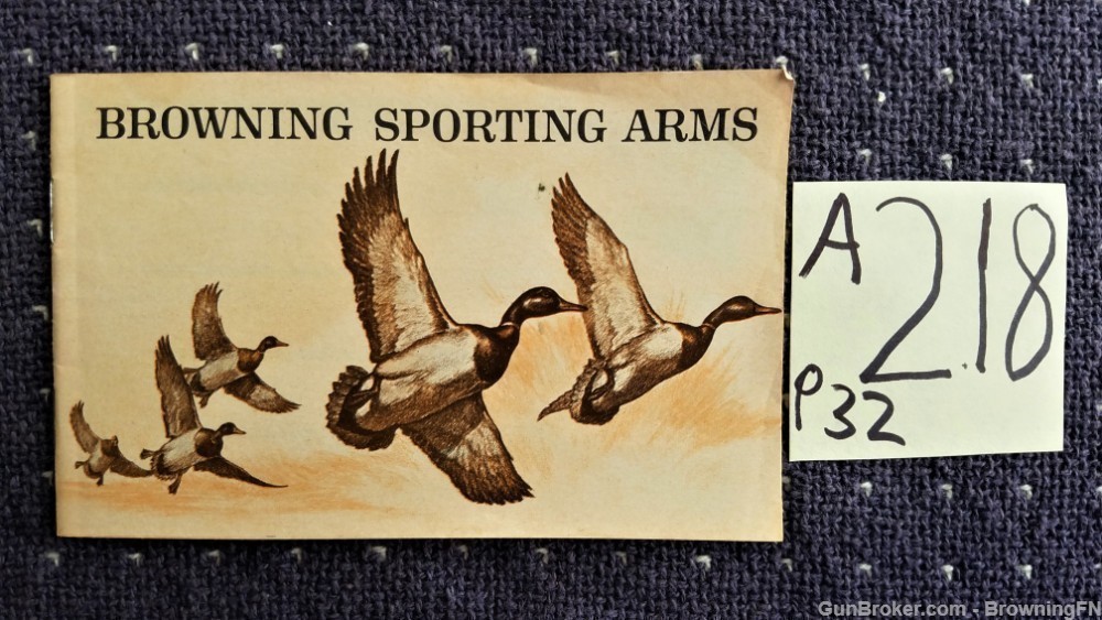 Orig Browning Sporting Arms Catalog-img-0