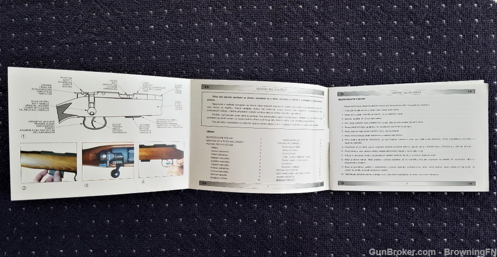 Orig CZ Models 452 453 Owners Instruction Manual 2008-img-1