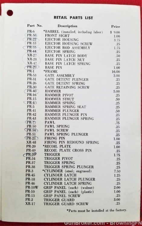 Original Ruger Bearcat Revolver Owners Instruction Manual 1969-img-2