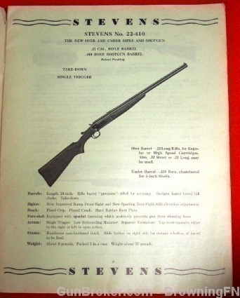 Orig Stevens Springfield Rifles Shotguns 1940-img-1