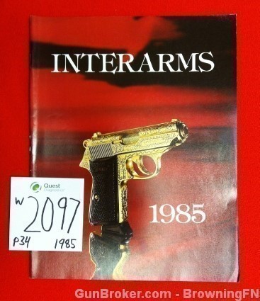 Orig Interarms Dtarr Walther PPK Catalog 1985-img-0