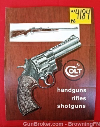 Orig Colt Handguns, Rifles & Shotguns Catalog-img-0
