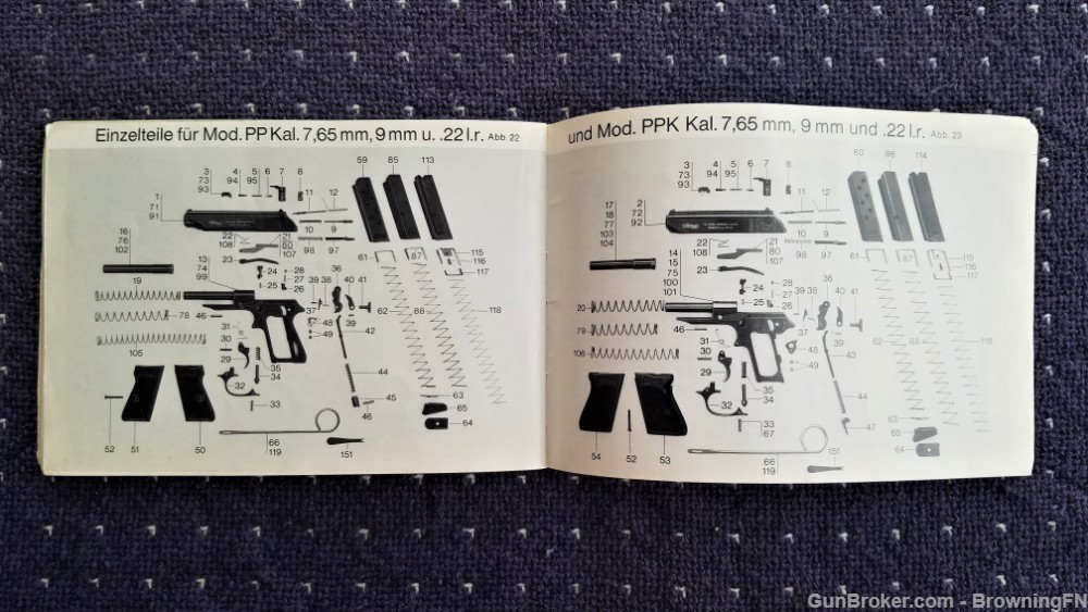 Orig Walther Model PP PPK Owners Manual 1979-img-2